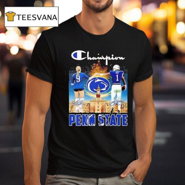 Champion Jess Mruzik And Jaylen Reed Penn State Nittany Lions Signatures T Shirt