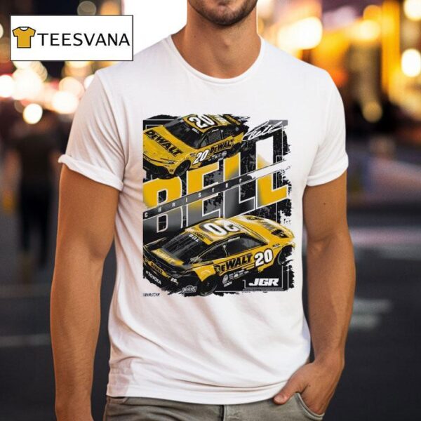 Christopher Bell Joe Gibbs Racing Team Collection Dewalt Car Signature T Shirt