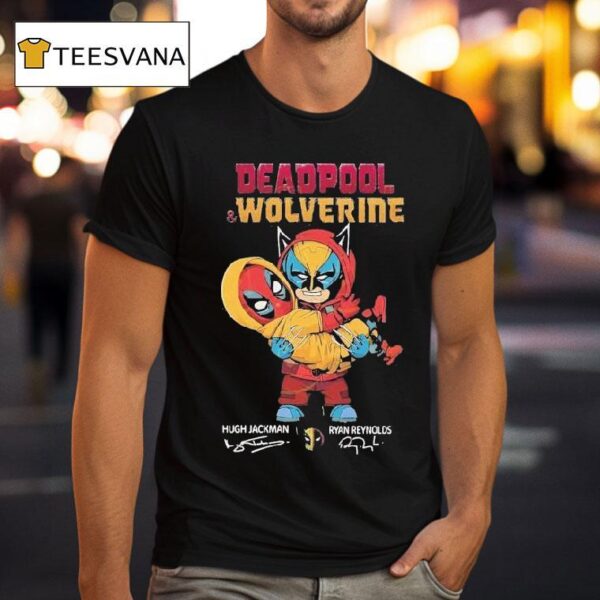 Deadpool And Wolverine Ryan Reynolds X Hugh Jackman Signature T Shirt