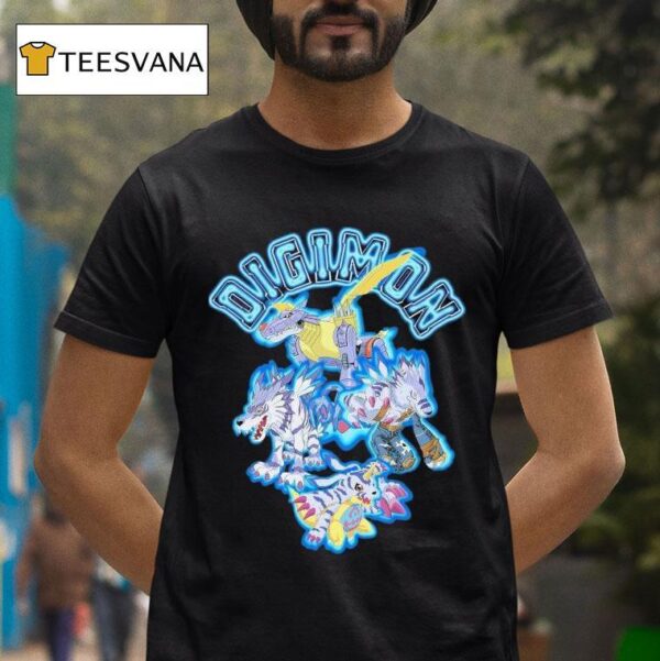 Dim Mak X Digimon Gabumon Evolution T Shirt