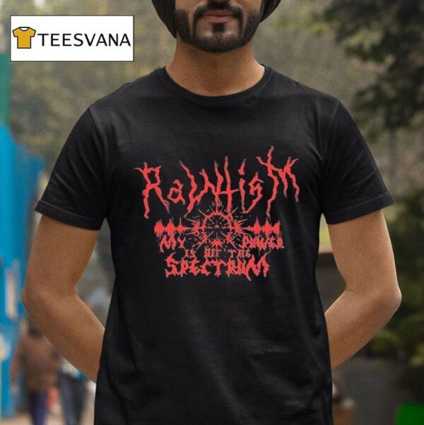 Dom Mazzetti Rawtism Power Off The Spectront Fitted T Shirt