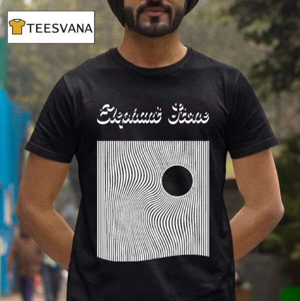 Elephant Stone Wave Moon T Shirt