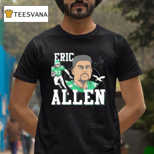 Eric Allen Philadelphia Eagles Player Graphic Signature T Shirt