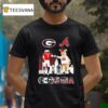 Georgia City Skyline Georgia Bulldogs And Atlanta Braves Mascots T Shirt