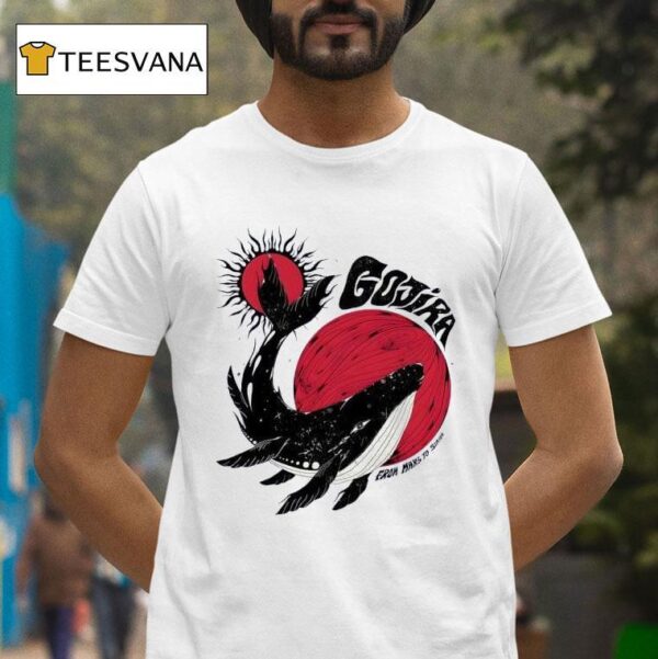 Gojira Whale Moon Sun T Shirt