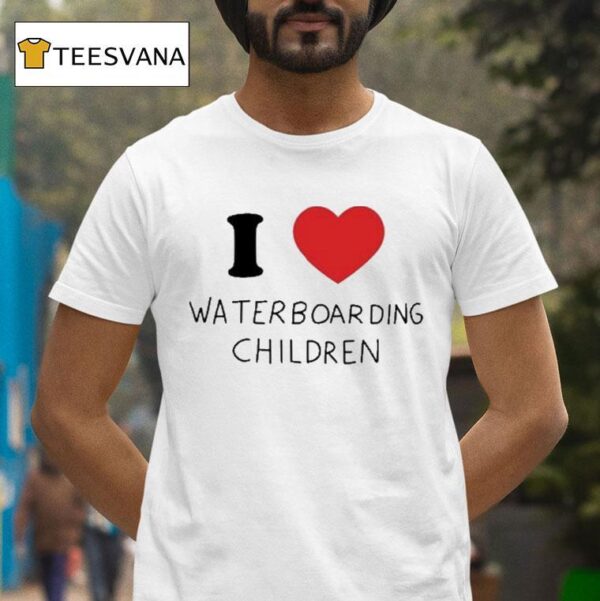 I Love Waterboarding Children T Shirt