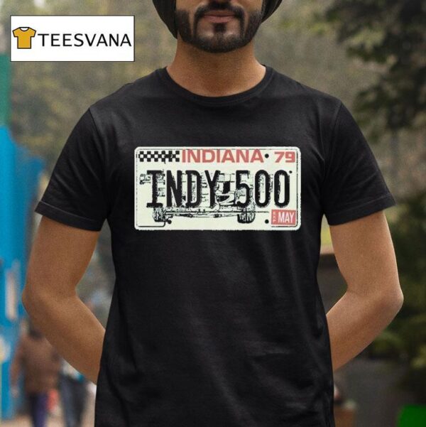 Indiana Indy License Plate T Shirt