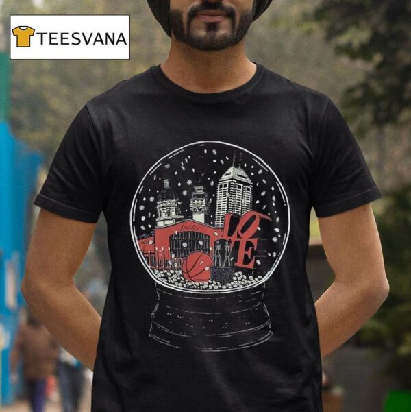 Indianapolis Indy Snow Globe T Shirt
