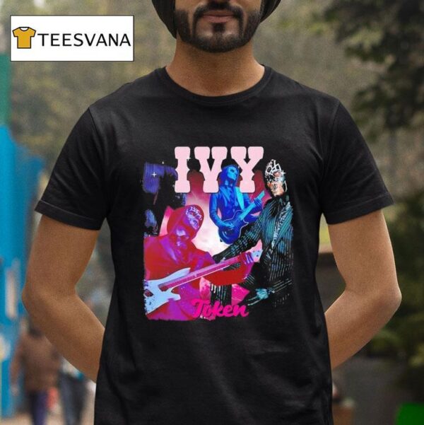 Ivy Token Playing Guitar Graphic T Shirt