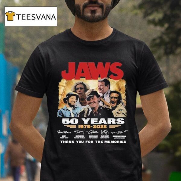 Jaws Years Thank You For The Memories Signatures T Shirt