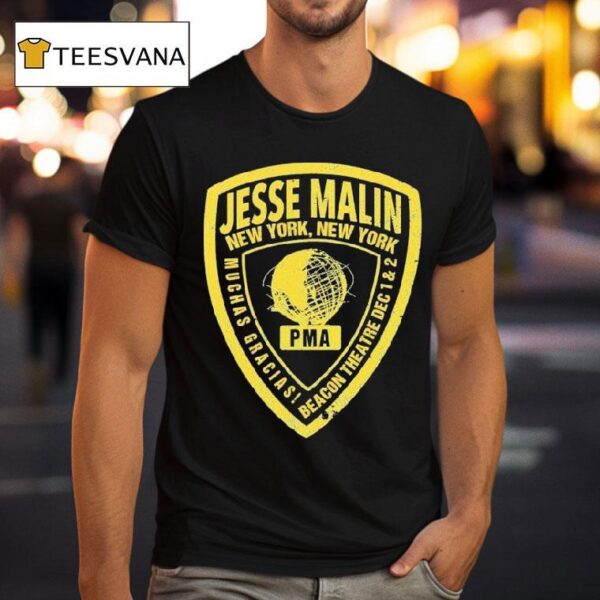 Jesse Malin New York Beacon Theatre Badge Pma T Shirt