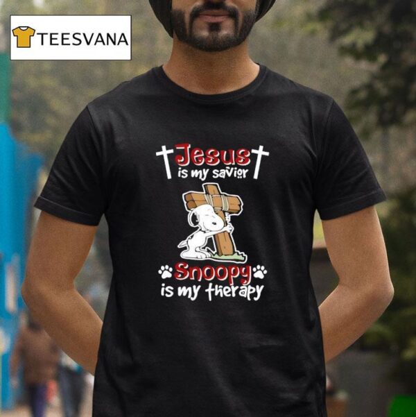 Jesus Is My Savior Snoopy Is My Therapy Peanuts T Shirt
