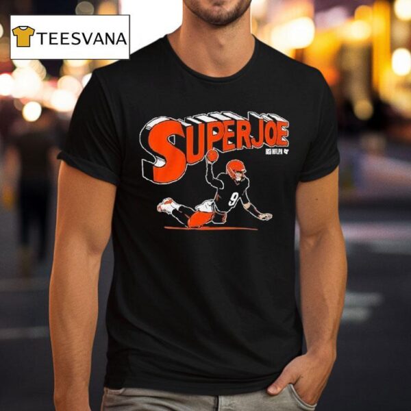 Joe Burrow Superjoe Throw Cincinnati Bengals T Shirt