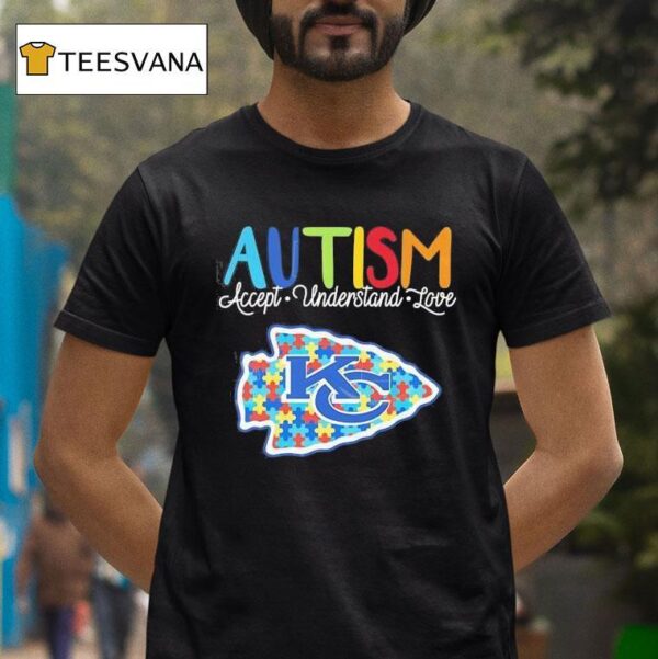 Kansas City Chiefs Autism Accept Understand Love T Shirt