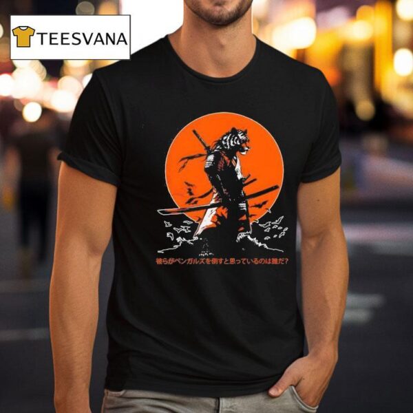 Katana Tiger Joe Burrow Japanese Katana Swords For Christmas In T Shirt