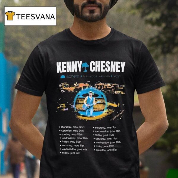 Kenny Chesney Drone Shot Live Sphere Las Vegas Nevada Tour Dates T Shirt