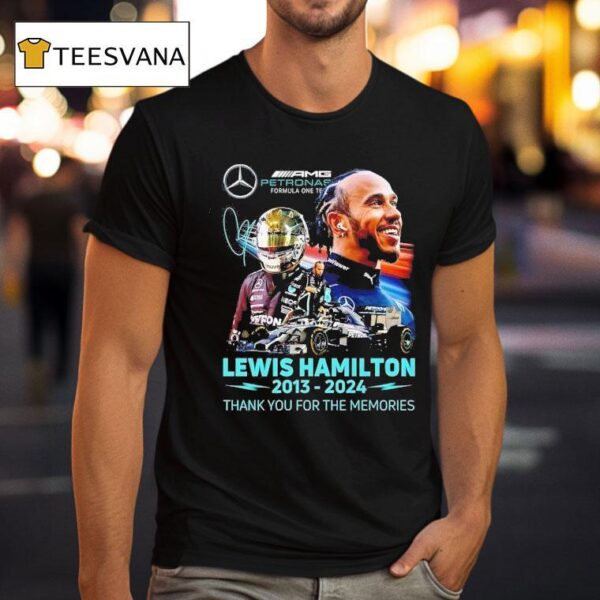 Lewis Hamilton Thank You For The Memories Signature T Shirt