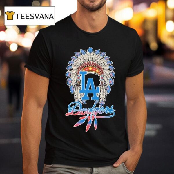 Los Angeles Dodgers X Native American T Shirt
