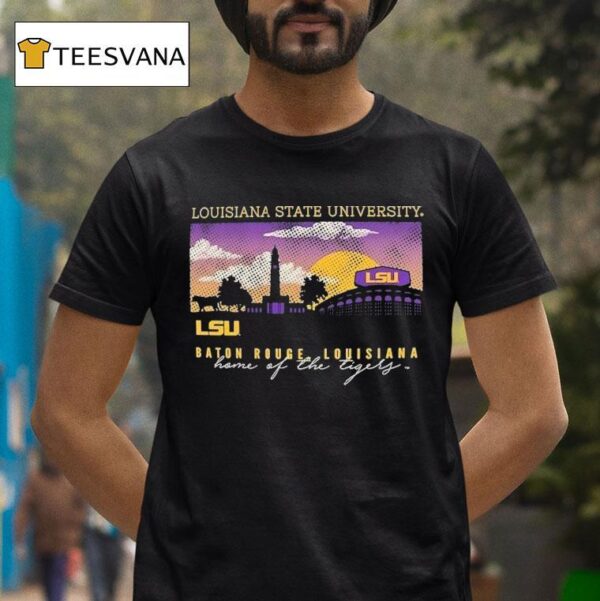 Lsu Tigers Big Tall Campus Scene Core Home Of The Tigers T Shirt