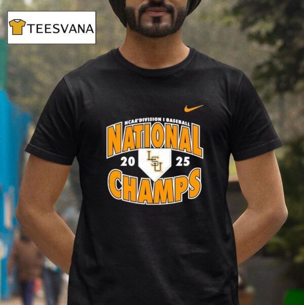 Lsu Tigers Nike Baseball National Champions T Shirt
