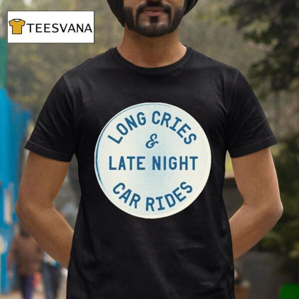 Mayday Parade Long Cries And Late Night Car Rides Pin Moss T Shirt