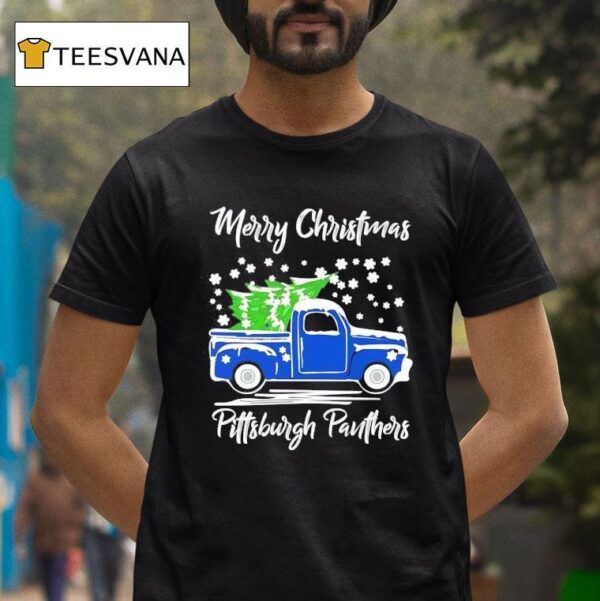 Merry Christmas Pittsburgh Panthers T Shirt