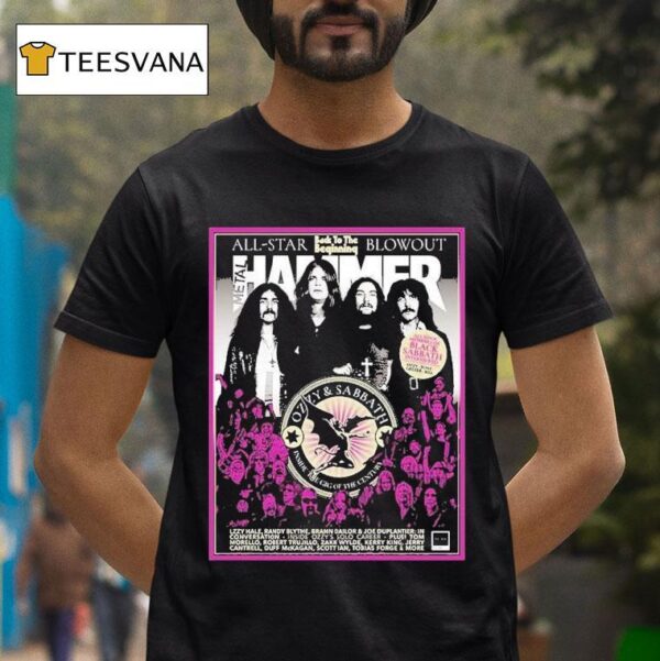 Metal Hammer Featuring Ozzy Osbourne And Black Sabbath For All Star Blowout Back To The Beginning Interview T Shirt