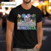 Minnesota Vikings Timberwolves Twins Wilds All Name Of Legends City Skyline T Shirt