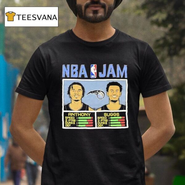 Nba Jam Cole Anthony And Jalen Suggs Orlando Magic Cartoon T Shirt