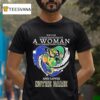 Never Underestimate A Woman Who Understands Football And Loves Notre Dame Fighting Irish Heart Diamond T Shirt