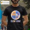 New York Knicks X New York Rangers X New York Yankees X New York Mets Team Logo T Shirt
