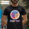 New York Knicks X New York Yankees X New York Giants Team Logo T Shirt