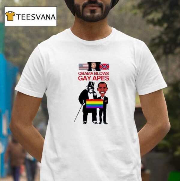 Obama Blows Gay Apes T Shirt