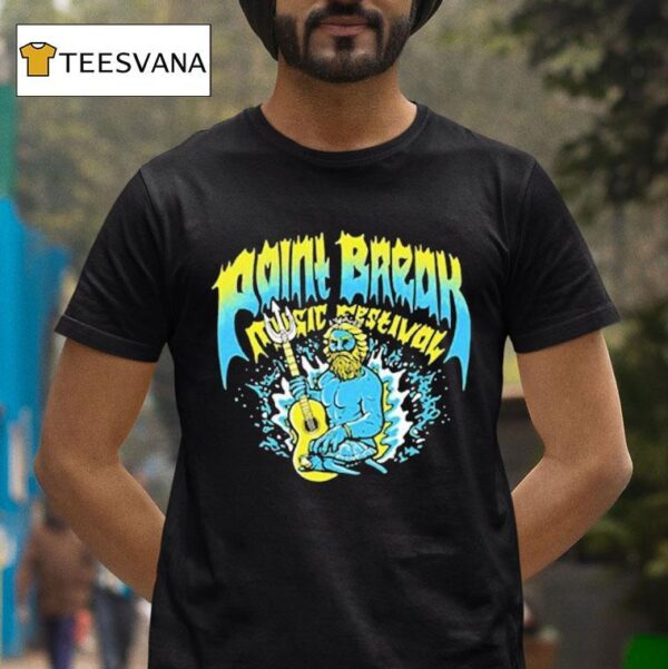 Point Break Music Festival In Virginia Beach Poseidon Guitar T Shirt