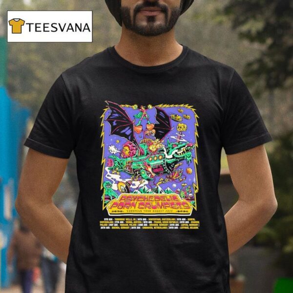 Psychedelic Porn Crumpets European Tour August T Shirt
