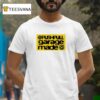 Pushpull Garage Made White Patch Logo T Shirt