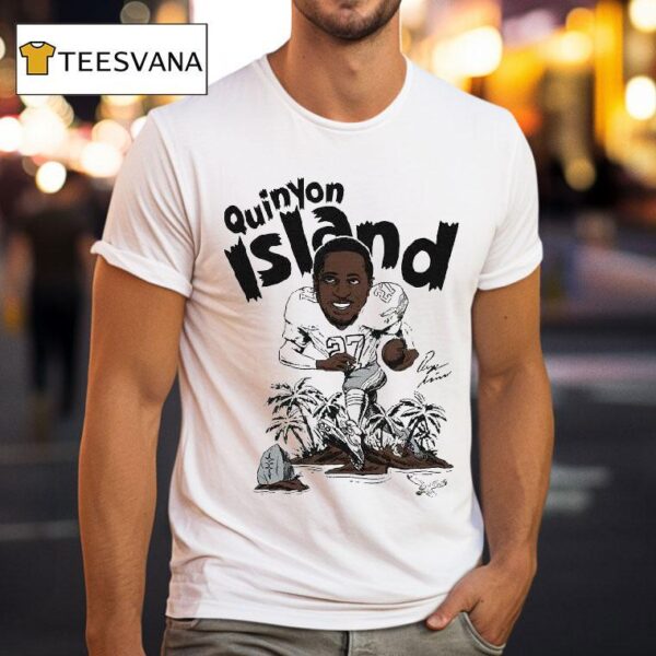 Quinyon Mitchell Kelly Green Caricature Player Philadelphia Eagles Philly T Shirt