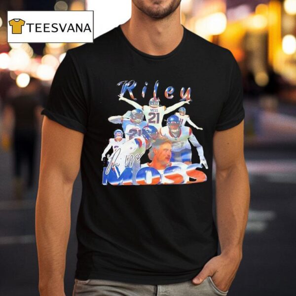 Riley Moss Denver Broncos Football Signature T Shirt