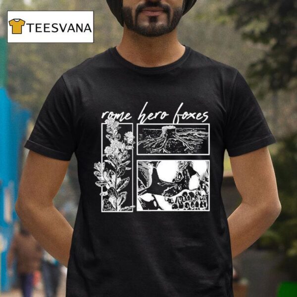 Rome Hero Foxes Skull T Shirt