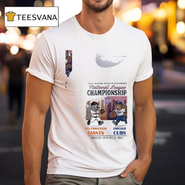 San Francisco Giants Vs Chicago Cubs Mlb National League Championship Masco T Shirt