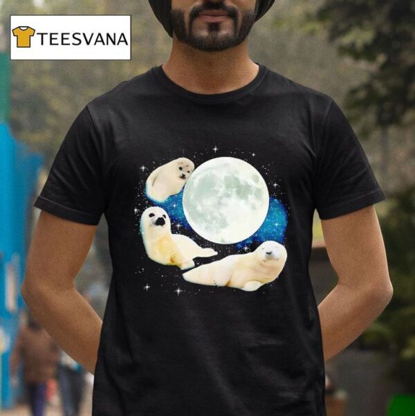 Seals Under The Moon T Shirt