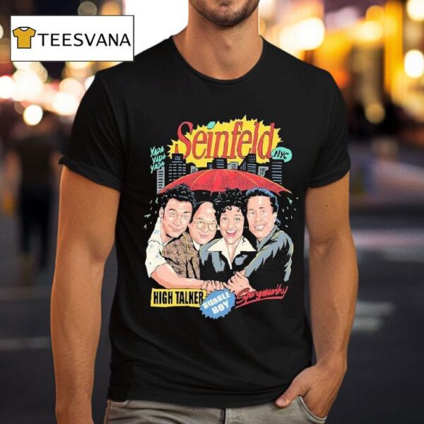 Seinfeld High Talker Bubble Boy Spongewontly Cast Yada Yada Yada Nyc T Shirt