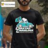 Snoopy And Woodstock The Peanuts Driving Car Coastal Carolina Chanticleers T Shirt