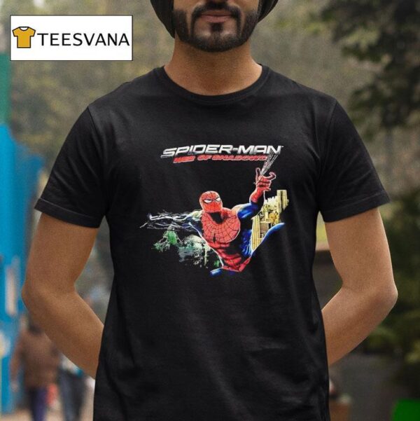 Spiderman Web Of Shadows Cartoon T Shirt