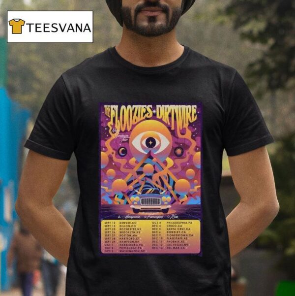 The Floozies And Dirtwire Neon Sundown Tour Dates T Shirt
