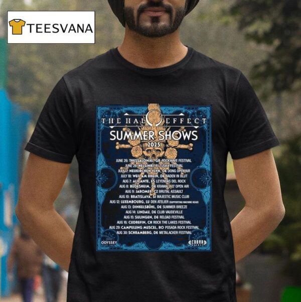 The Halo Effect Summer Shows Tour Dates T Shirt