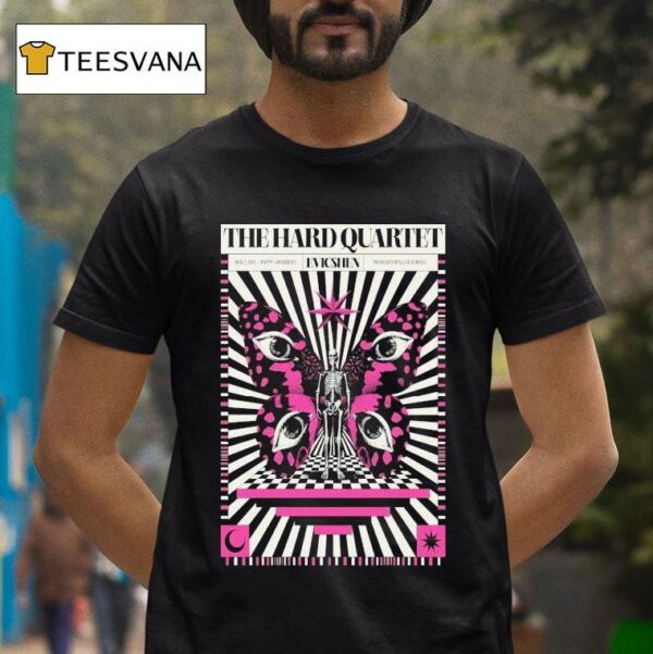 The Hard Quartet May Pioneertown Ca Eyes Skeleton T Shirt