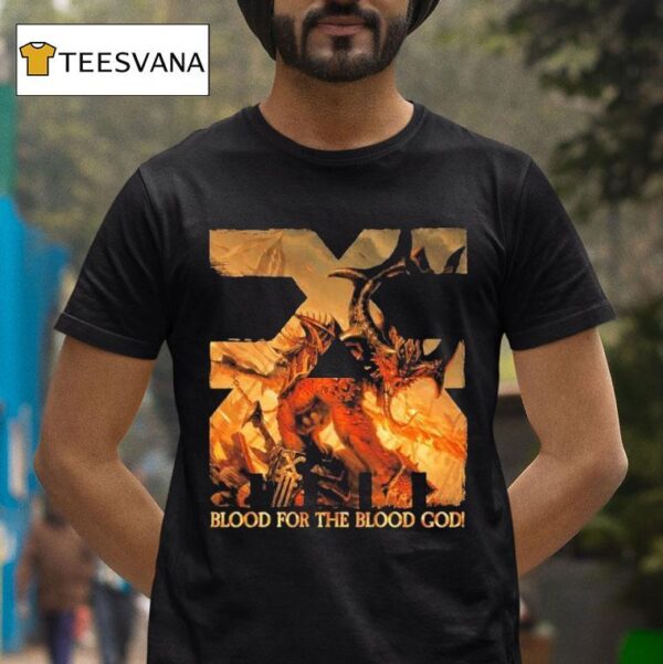 Warhammer Khorne Blood For The Blood God T Shirt