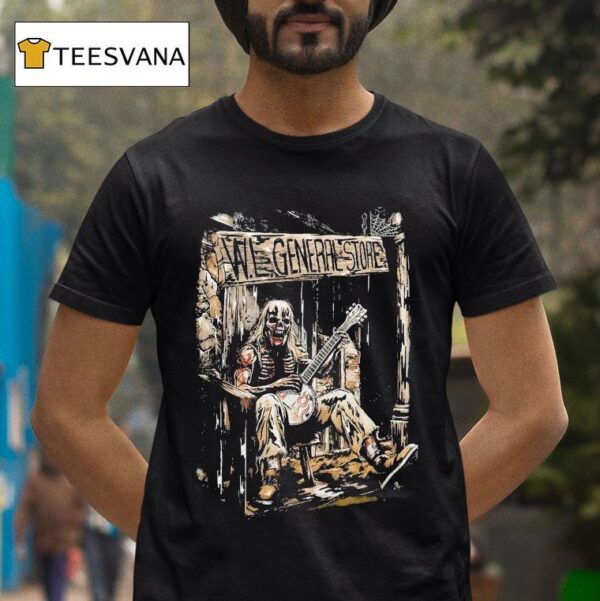 Warren Lotas Wl General Skeleton Guitar T Shirt