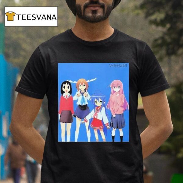 Weezer Nokotan Bocchi Osaka Konata Izumi Waifu T Shirt